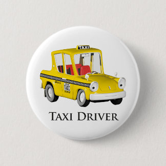 Taxi Driver Ronde Button 5,7 Cm