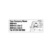 Taxi Driver Zelfinktende Stempel (Design)