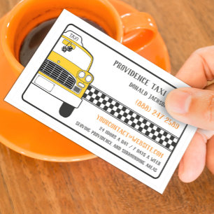 Taxi Geel Cabine Visitekaartje
