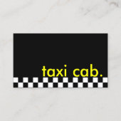 taxi. (gevlekte streep) visitekaartje (Voorkant)