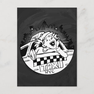 Taxi Girl Briefkaart