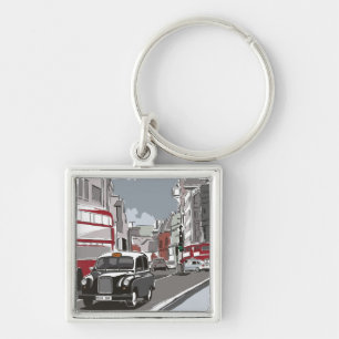 Taxi in Londen Sleutelhanger