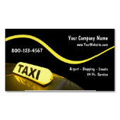 Taxi moderne Cartes de visite magnétiques (devant)