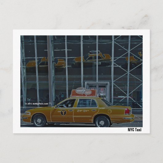 Taxi NYC - Carte postale (Devant)