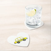 Taxi NYC Yellow New York City Checkered Cab Print Kartonnen Onderzetters (Insitu)