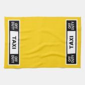 Taxi Off Duty Geel Theedoek (Horizontaal)