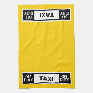 Taxi Off Duty Yellow Theedoek