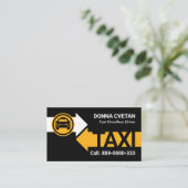 Taxi Pijl Routes Cab Driver Visitekaartje (Staand voorkant)