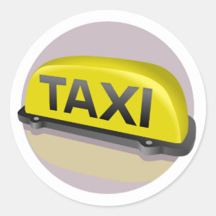 taxi ronde sticker