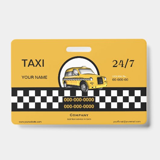 Taxi Service Badge (Voorkant)