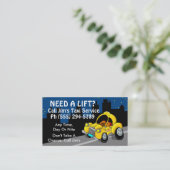 Taxi Service Visitekaartje (Staand voorkant)