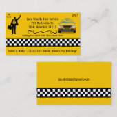 Taxi Service Visitekaartje (Voorkant / Achterkant)
