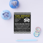 Taxi Station, Taxibedrijf met Prijslijst Flyer (Enkel)