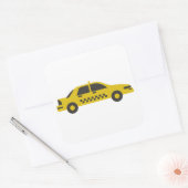 Taxi Vierkante Sticker (Envelop)