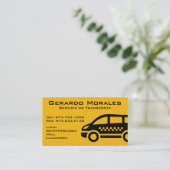 Taxi Visitekaartjes (Staand voorkant)