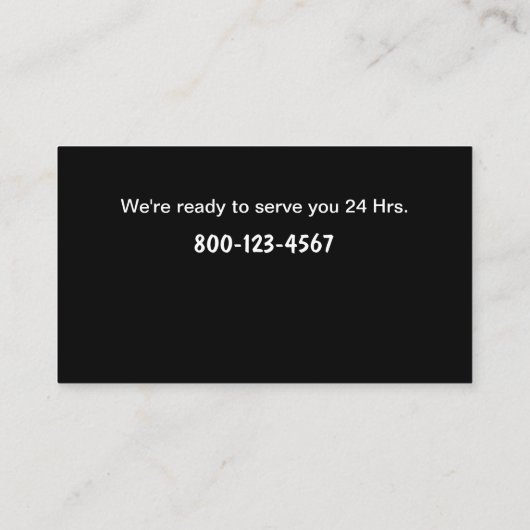 Taxi Visitekaartjes (Achterkant)