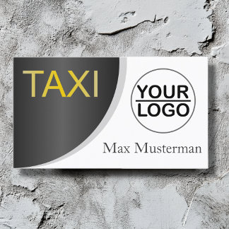 TAXI Visitenkarten mit LOGO Visitekaartje