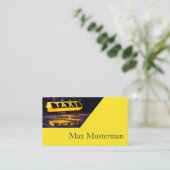 TAXI Visitenkarten Visitekaartje (Staand voorkant)