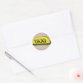 taxibaan ronde sticker (Envelop)
