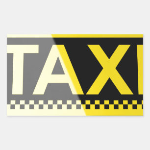 Taxibord Rechthoekige Sticker