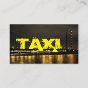 taxichauffeur en taxichauffeur visitekaartje