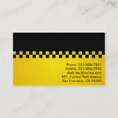 taxichauffeur - Visitekaartjes (Achterkant)