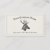 Taxidermist Deer Carte de visite dur (Devant)