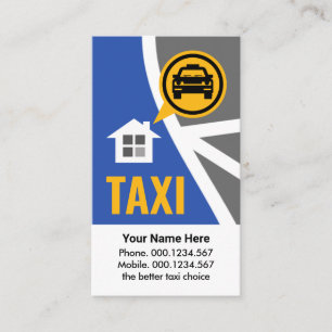 Taxikaart Route Cab Service Visitekaartje