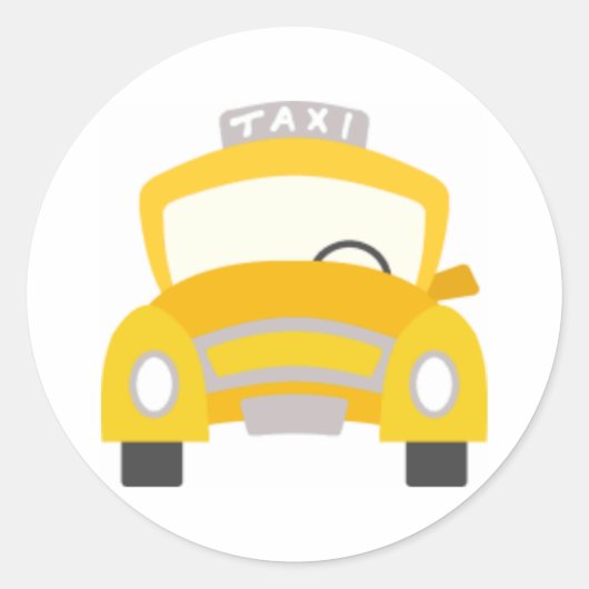 Taxiprint Ronde Sticker (Voorkant)