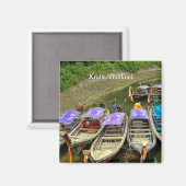 Taxis D'Eau Stationnée : Krabi, Thaïlande Magnet (Recto/Verso)