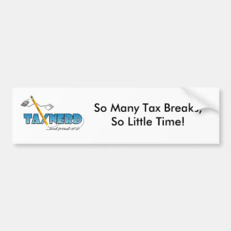 TaxNerd Bumpersticker