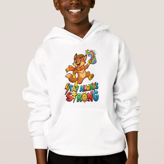 Tay Toujours Renard Fort – Renard de Dessin Animé (Devant)
