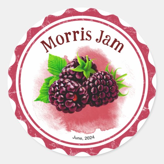 Tayberry Jam label (Voorkant)