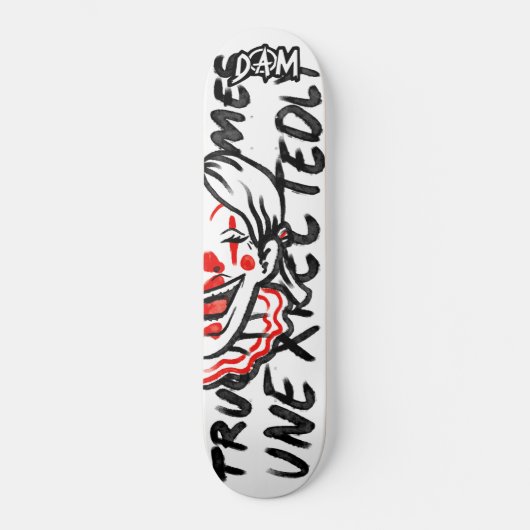 Taydam Vrouw Clown Skateboard (Voorkant)