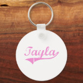 Tayla Classic Style Name Sleutelhanger (Voorkant)