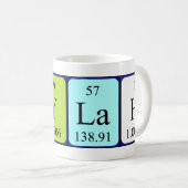 Taylah nom de table périodique tasse (Devant droit)