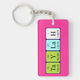 Taylah periodieke lijstnaam - het sleutelwoord sleutelhanger