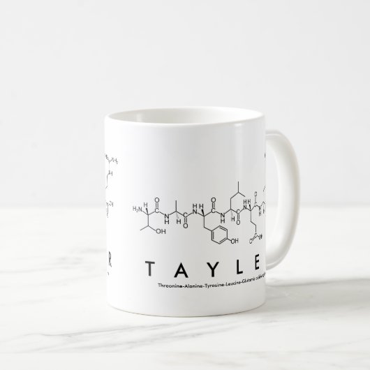 Tayler peptide nom mug (Devant droit)
