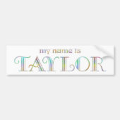 Taylor Bumpersticker (Voorkant)