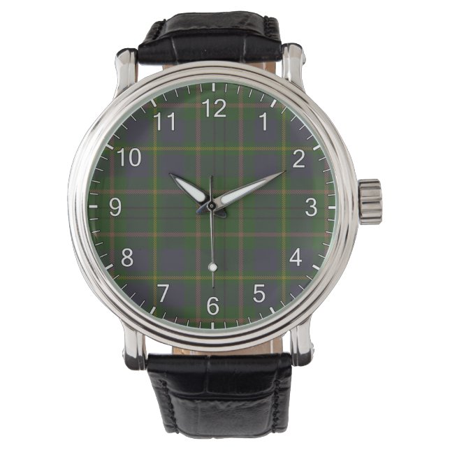 Taylor Clan Tartan Horloge (Voorkant)