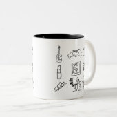 Taylor Eras Album Inspiré Line Dessin Mug (Devant droit)