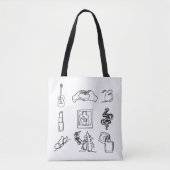 Taylor Eras Line Drawing Canvas tas Fan Art (Voorkant)