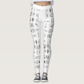 Taylor Eras Line Drawing Leggings (Voorkant)
