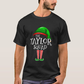 Taylor Familienaam Squad Matching Groep Elf Christ T-shirt