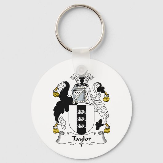Taylor Family Crest Sleutelhanger (Voorkant)