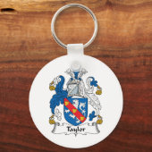 Taylor Family Crest Sleutelhanger (Voorkant)