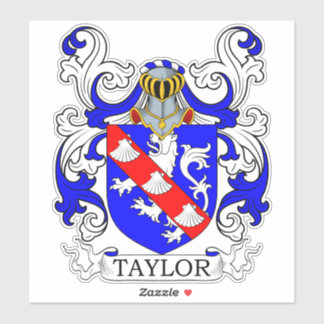 Taylor Family Crest Sticker
