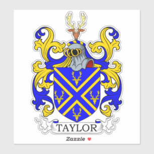 Taylor Family Crest Sticker