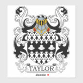 Taylor Family Crest Sticker (Vel)