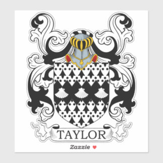 Taylor Family Crest Sticker